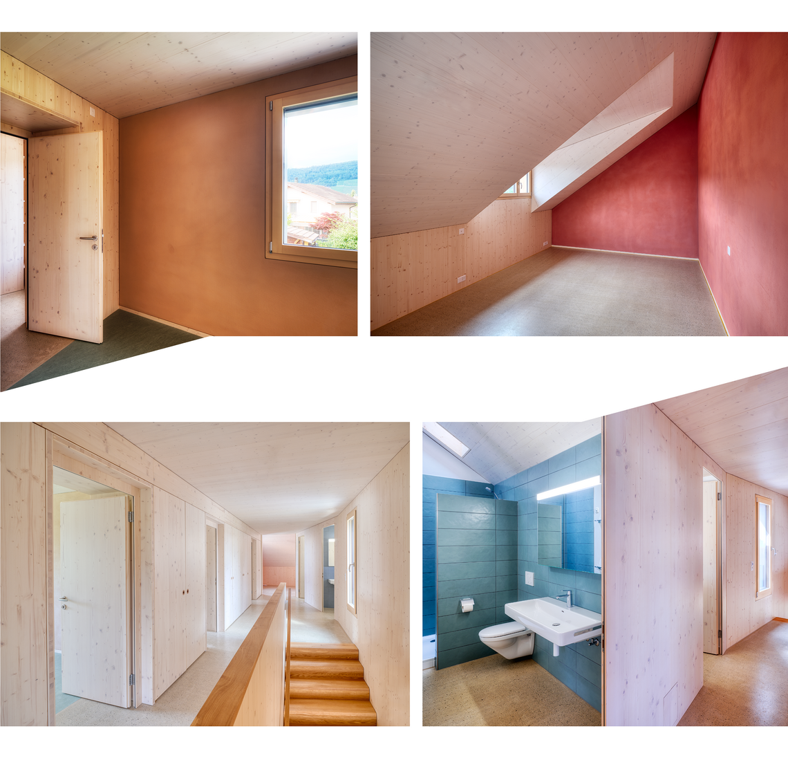 Innenraum; Holzelementbau; Sumpfkalkputz; Lehmputz; Mehrgenerationenhaus; Modernisierung